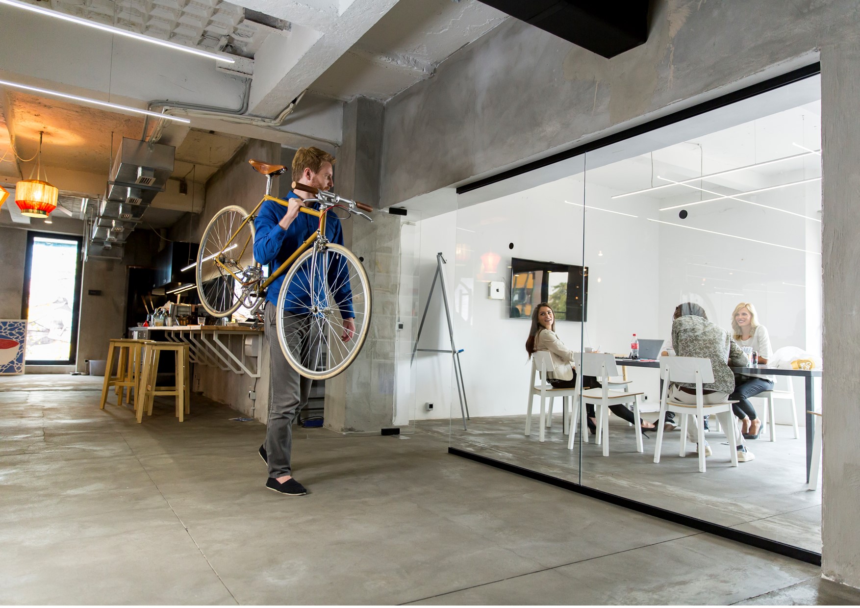 fietsen op werk LR fietsen op werk LR